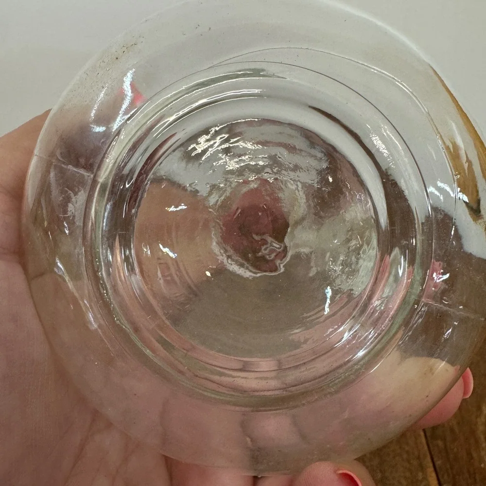 Vintage Clear Glass Oil Vinegar Cruet Carafe Dispenser with Stopper‎
